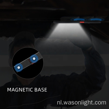 Wason nieuw ontwerp slanke ultrathin handheld draagbare draagbare zaklamp magnetische oplaadbare industriële werkplaats led fakkel verlichting